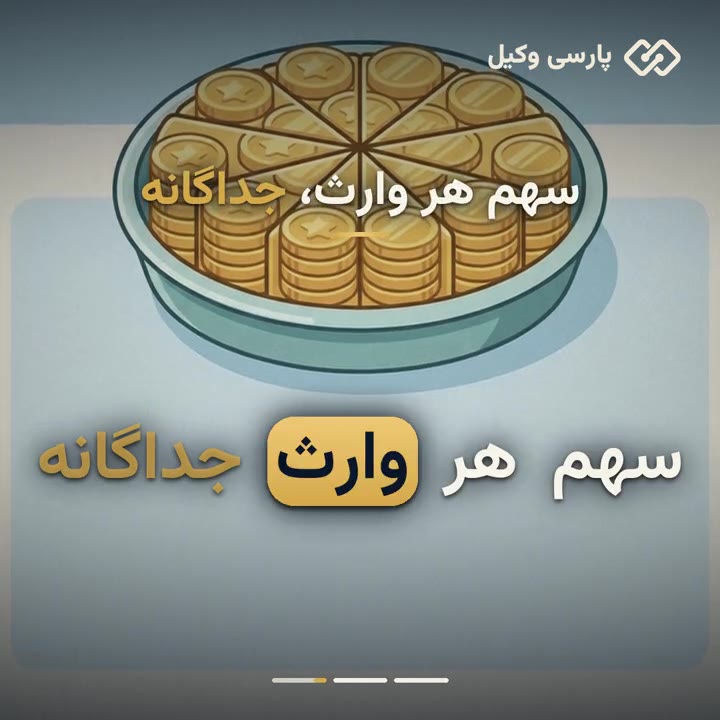 آموزش محاسبه سهم الارث هر وارث